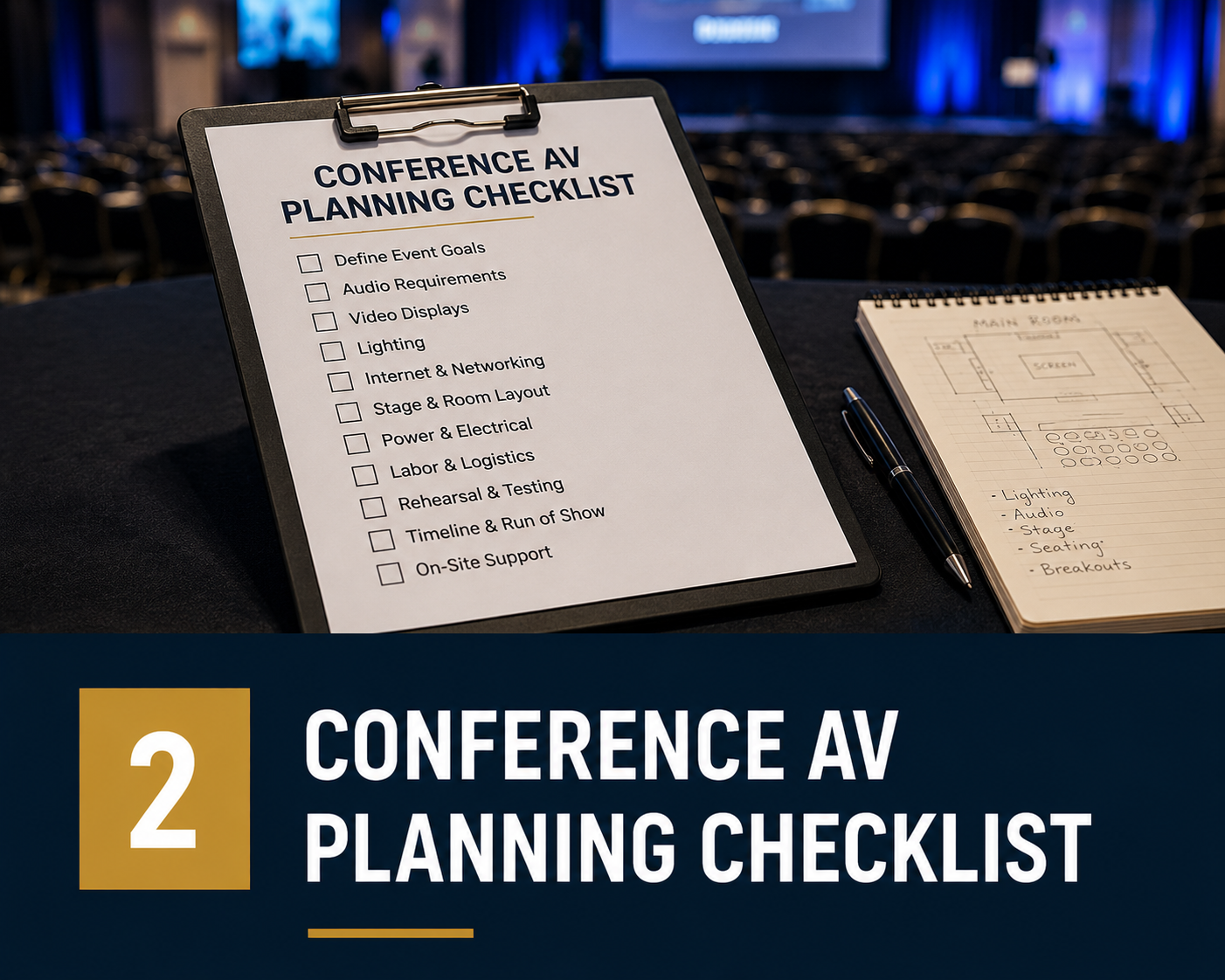 Conference AV Planning Checklist