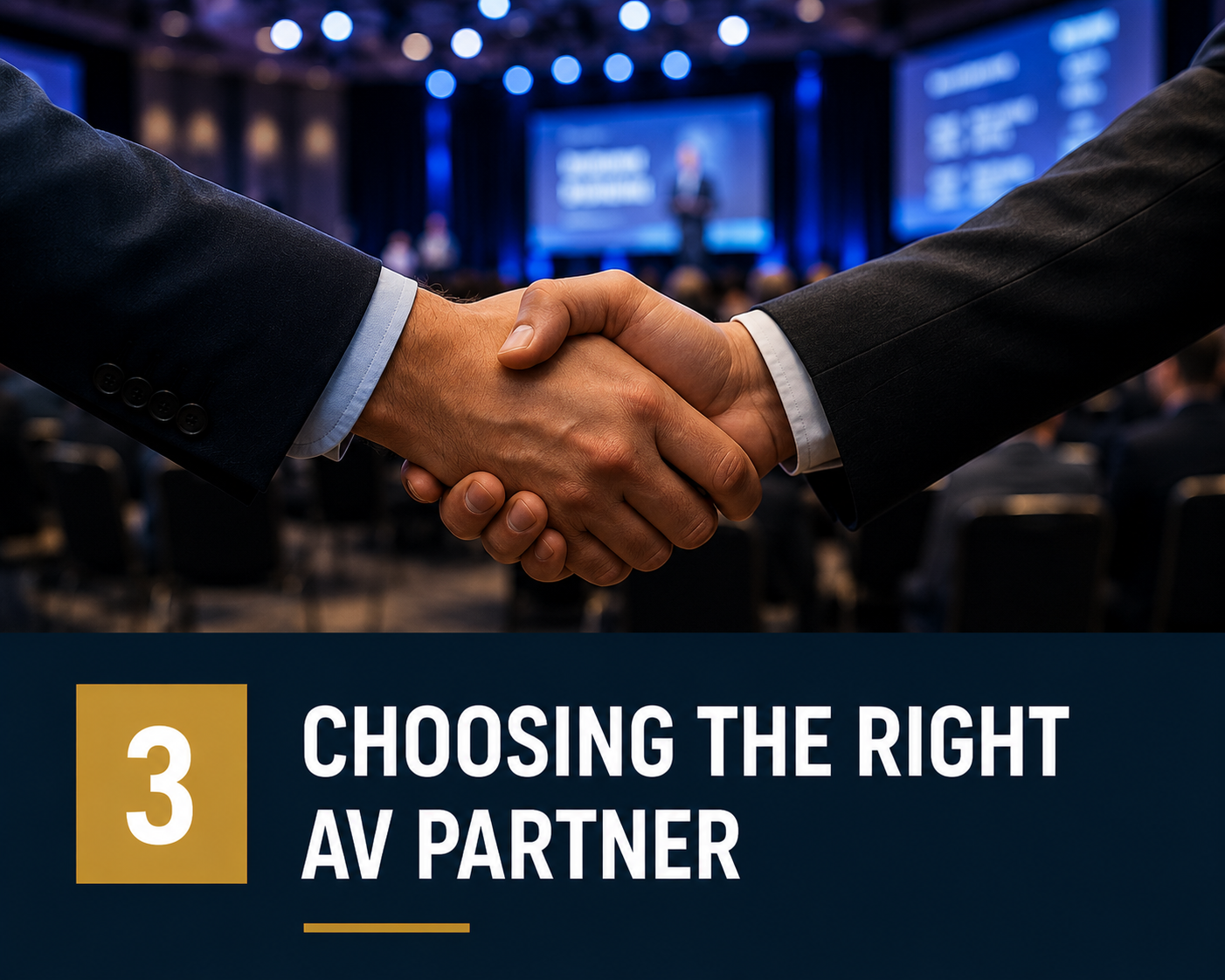 Choosing the right AV partner for a corporate event